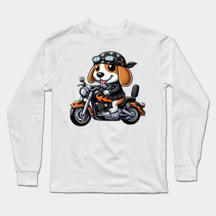 Biker Beagle Long Sleeve T-Shirt